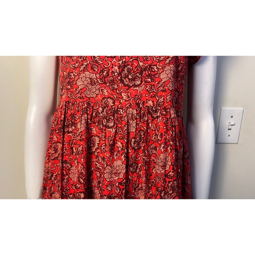 ULLA JOHNSON HANA POPPY FLORAL BABY DOLL DRESS 4 - Picture 6 of 13